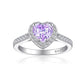 Purple Eternal Rose Bear W/ Promise Ring